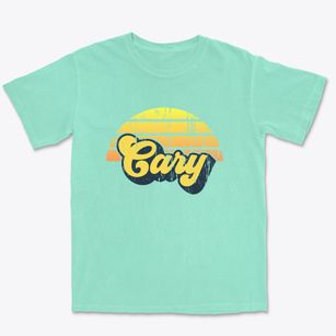 Cary North Carolina Sublime Sunset Premium Heavyweight T-shirt