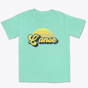L'anse Michigan Sublime Sunset Premium Heavyweight T-shirt