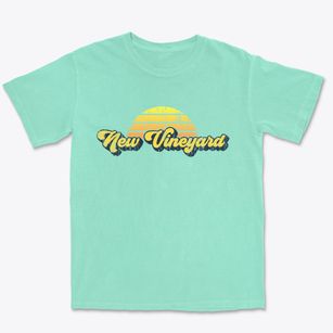 New Vineyard Maine Sublime Sunset Premium Heavyweight T-shirt