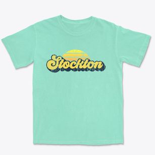 Stockton Utah Sublime Sunset Premium Heavyweight T-shirt