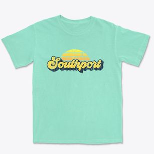 Southport Maine Sublime Sunset Premium Heavyweight T-shirt