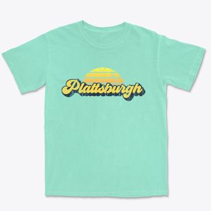 Plattsburgh New York Sublime Sunset Premium Heavyweight T-shirt