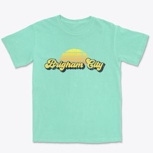 Brigham City Utah Sublime Sunset Premium Heavyweight T-shirt
