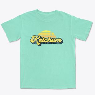 Ketchum Oklahoma Sublime Sunset Premium Heavyweight T-shirt