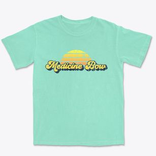 Medicine Bow Wyoming Sublime Sunset Premium Heavyweight T-shirt