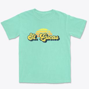 St. Lucas Iowa Sublime Sunset Premium Heavyweight T-shirt