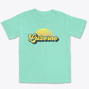 Luzerne Iowa Sublime Sunset Premium Heavyweight T-shirt