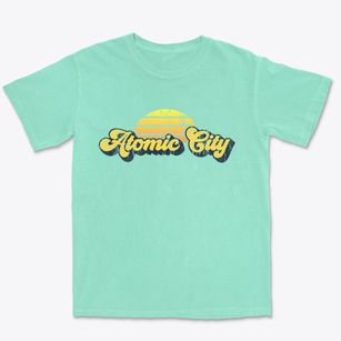 Atomic City Idaho Sublime Sunset Premium Heavyweight T-shirt