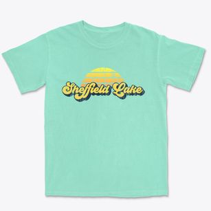 Sheffield Lake Ohio Sublime Sunset Premium Heavyweight T-shirt