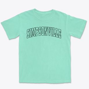 Simpsonville Kentucky Trendy Block Premium Heavyweight T-shirt