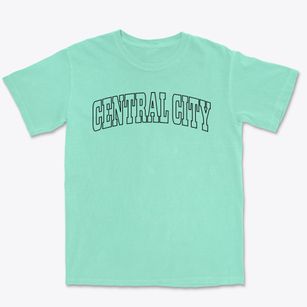 Central City Iowa Trendy Block Premium Heavyweight T-shirt