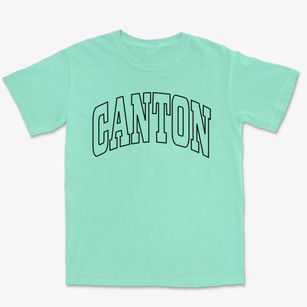 Canton Massachusetts Trendy Block Premium Heavyweight T-shirt