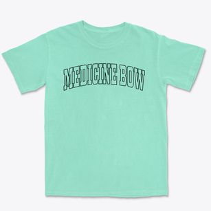 Medicine Bow Wyoming Trendy Block Premium Heavyweight T-shirt
