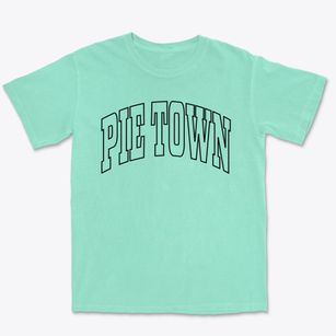 Pie Town New Mexico Trendy Block Premium Heavyweight T-shirt