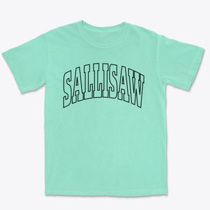 Sallisaw Oklahoma Trendy Block Premium Heavyweight T-shirt
