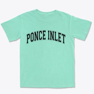 Ponce Inlet Florida Varsity Premium Heavyweight T-shirt