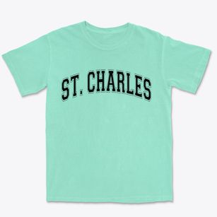 St. Charles Illinois Varsity Premium Heavyweight T-shirt