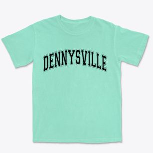 Dennysville Maine Varsity Premium Heavyweight T-shirt