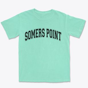 Somers Point New Jersey Varsity Premium Heavyweight T-shirt