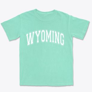 Wyoming New York Varsity Premium Heavyweight T-shirt