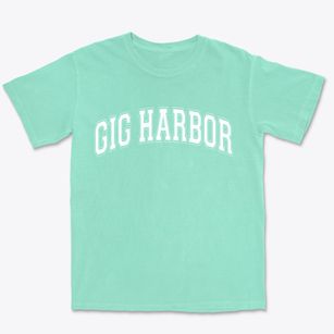 Gig Harbor Washington Varsity Premium Heavyweight T-shirt