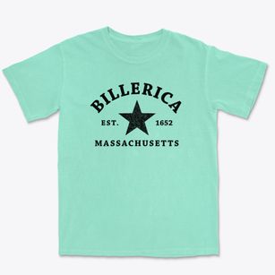 Billerica Massachusetts Star Premium Heavyweight T-shirt