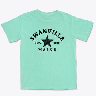 Swanville Maine Star Premium Heavyweight T-shirt