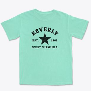Beverly West Virginia Star Premium Heavyweight T-shirt
