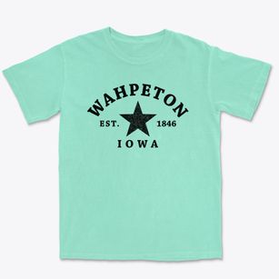 Wahpeton Iowa Star Premium Heavyweight T-shirt