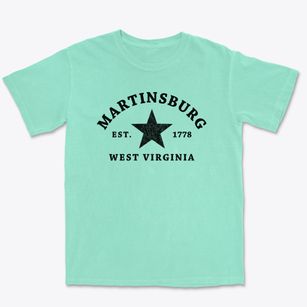 Martinsburg West Virginia Star Premium Heavyweight T-shirt