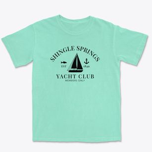 Shingle Springs California Yacht Club Premium Heavyweight T-shirt
