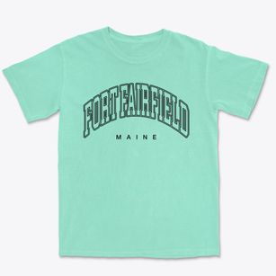 Fort Fairfield Maine Inline Premium Heavyweight T-shirt