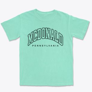 Mcdonald Pennsylvania Inline Premium Heavyweight T-shirt