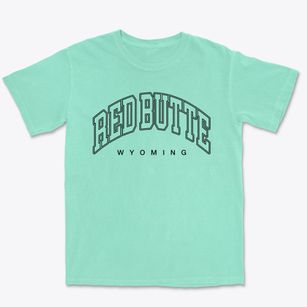 Red Butte Wyoming Inline Premium Heavyweight T-shirt