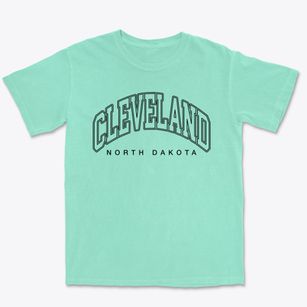 Cleveland North Dakota Inline Premium Heavyweight T-shirt