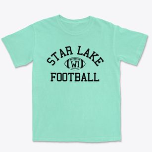 Star Lake Wisconsin Football Premium Heavyweight T-shirt