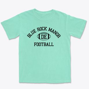 Blue Rock Manor Delaware Football Premium Heavyweight T-shirt