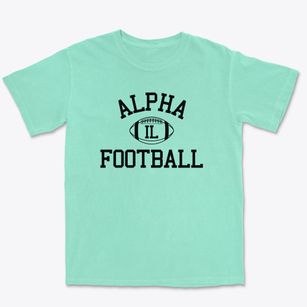 Alpha Illinois Football Premium Heavyweight T-shirt