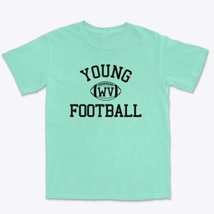 Young West Virginia Football Premium Heavyweight T-shirt