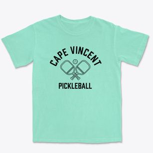 Cape Vincent New York Pickleball Premium Heavyweight T-shirt