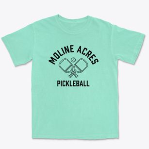 Moline Acres Missouri Pickleball Premium Heavyweight T-shirt