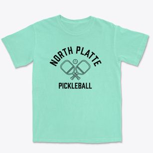 North Platte Nebraska Pickleball Premium Heavyweight T-shirt