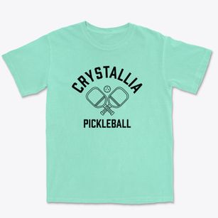 Crystallia Michigan Pickleball Premium Heavyweight T-shirt