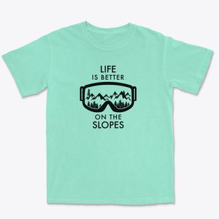   Life Is Better On The Slopes Premium Heavyweight T-shirt