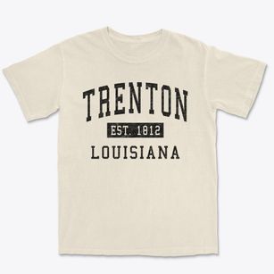 Trenton Louisiana Classic Established Premium Heavyweight T-shirt