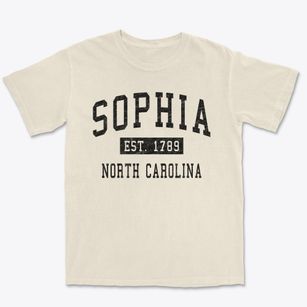 Sophia North Carolina Classic Established Premium Heavyweight T-shirt