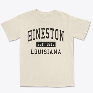 Hineston Louisiana Classic Established Premium Heavyweight T-shirt