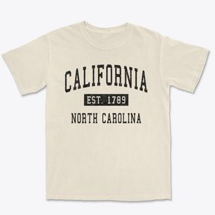 California North Carolina Classic Established Premium Heavyweight T-shirt