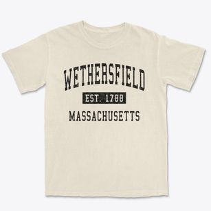 Wethersfield Massachusetts Classic Established Premium Heavyweight T-shirt