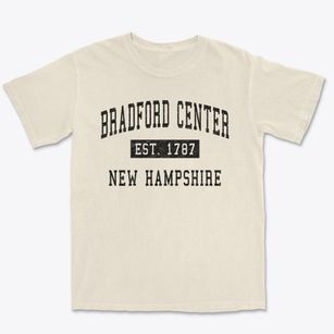 Bradford Center New Hampshire Classic Established Premium Heavyweight T-shirt